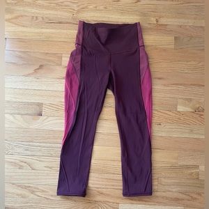 Lululemon colour me ombré crop leggings 21” inseam size 4